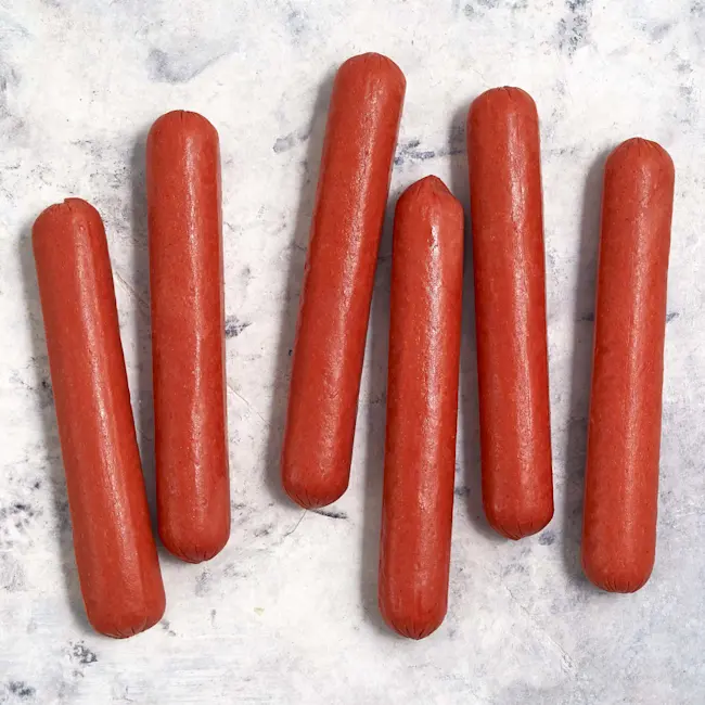 3839 RAW Gf Beef Hot Dogs 12oz - TEMP
