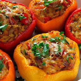 Pimientos Rellenos de Carne Molida
