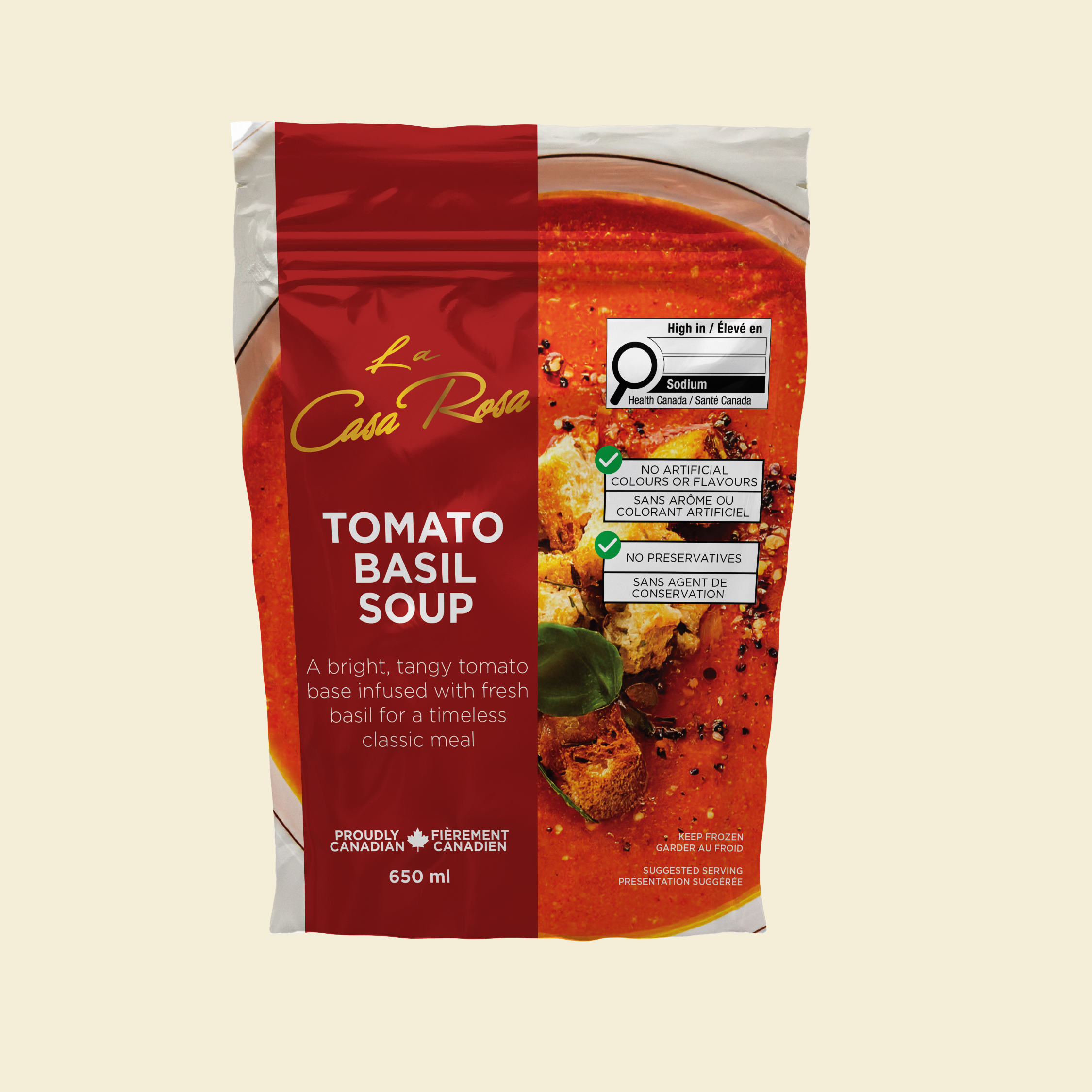 Soup, Tomato Basil 650mL - LCR