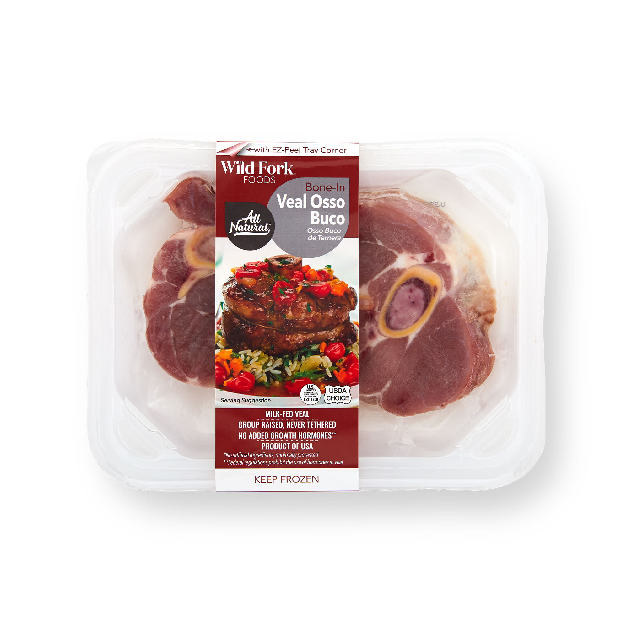 5605 WF PACKAGED Bone-In Veal Osso Buco Specialty Meat