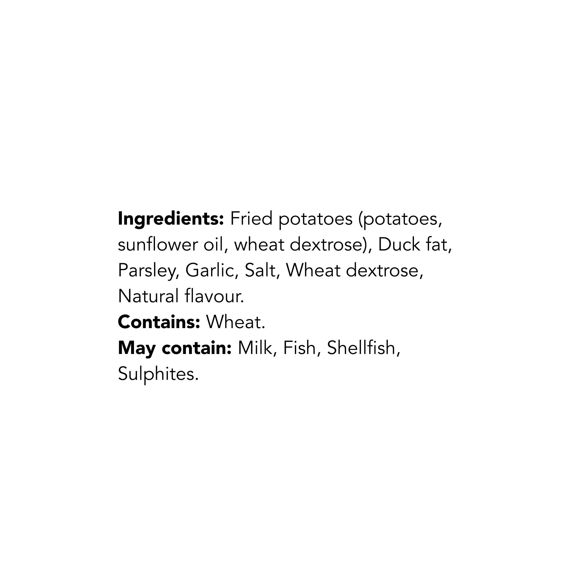 WFC 3333 NB ValueAdd SardalaisePotato Ingredients