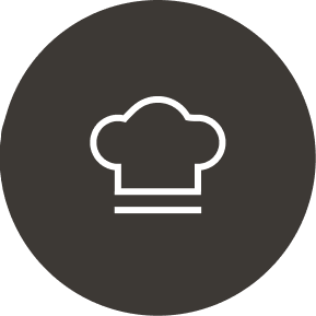 Chef Hat Icon - Black