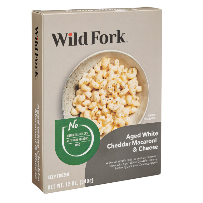 8043 WF PACKAGED Aged White Cheddar Macaroni & Cheese - single serve Ready Meals