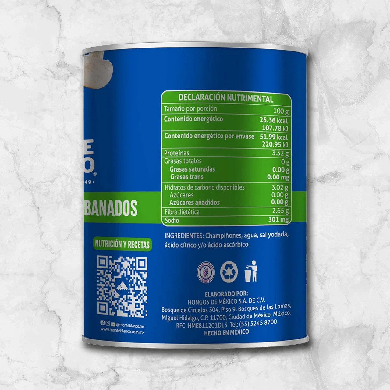 82277 CHAMPIÑON REBANADO 380 GR Info Nutrimental (1)