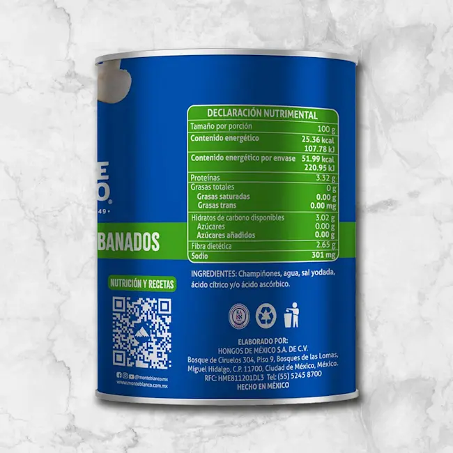 82277 CHAMPIÑON REBANADO 380 GR Info Nutrimental (1)