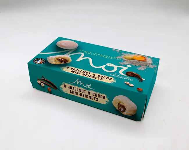 7196 WF PACKAGED MINI BEIGNETS WITH CHOCOLATE AND HAZELNUTS DESSERT