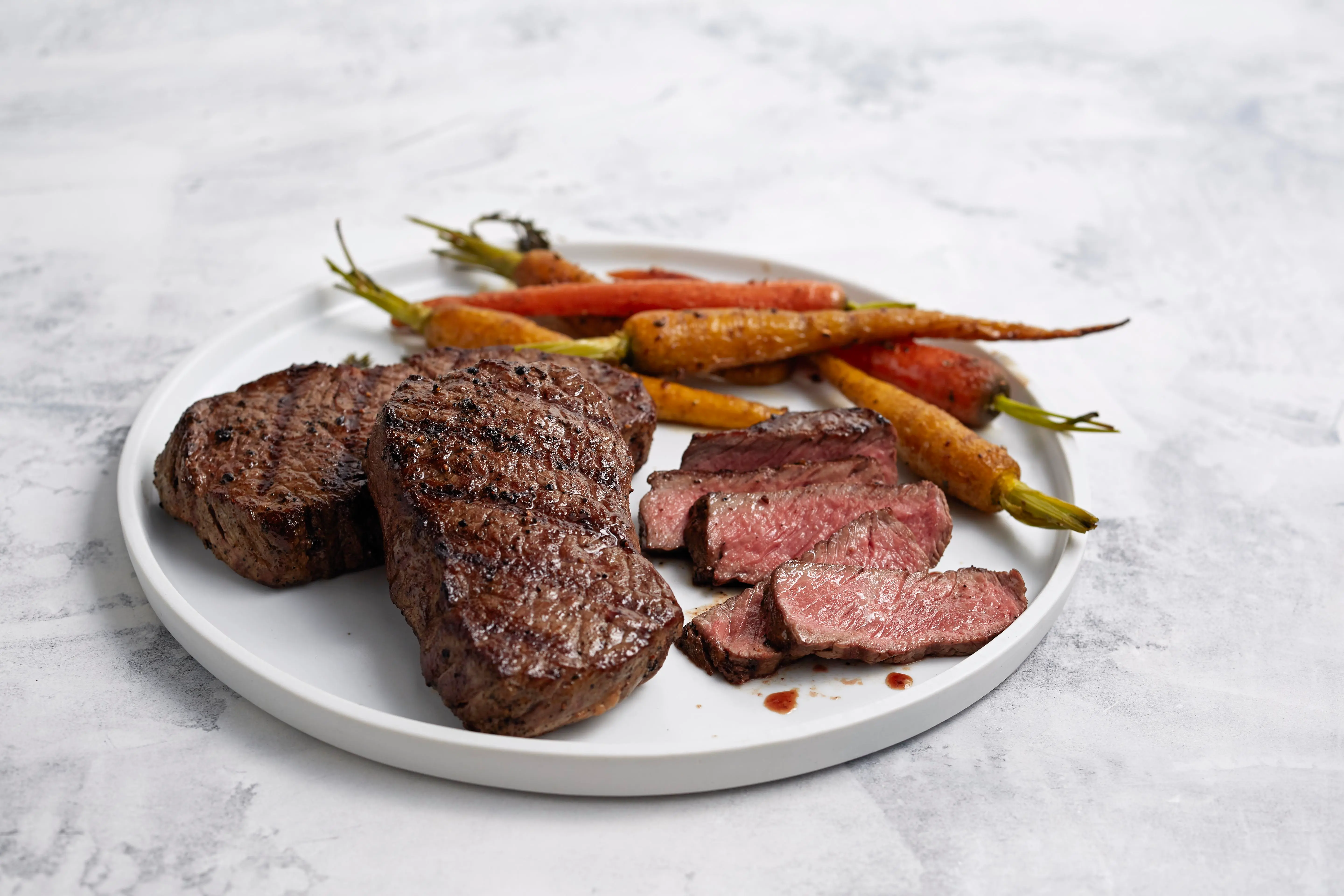 1148 7816 WF PLATED Ribeye Eye Steak Prime lbs VSP Cooked Beef