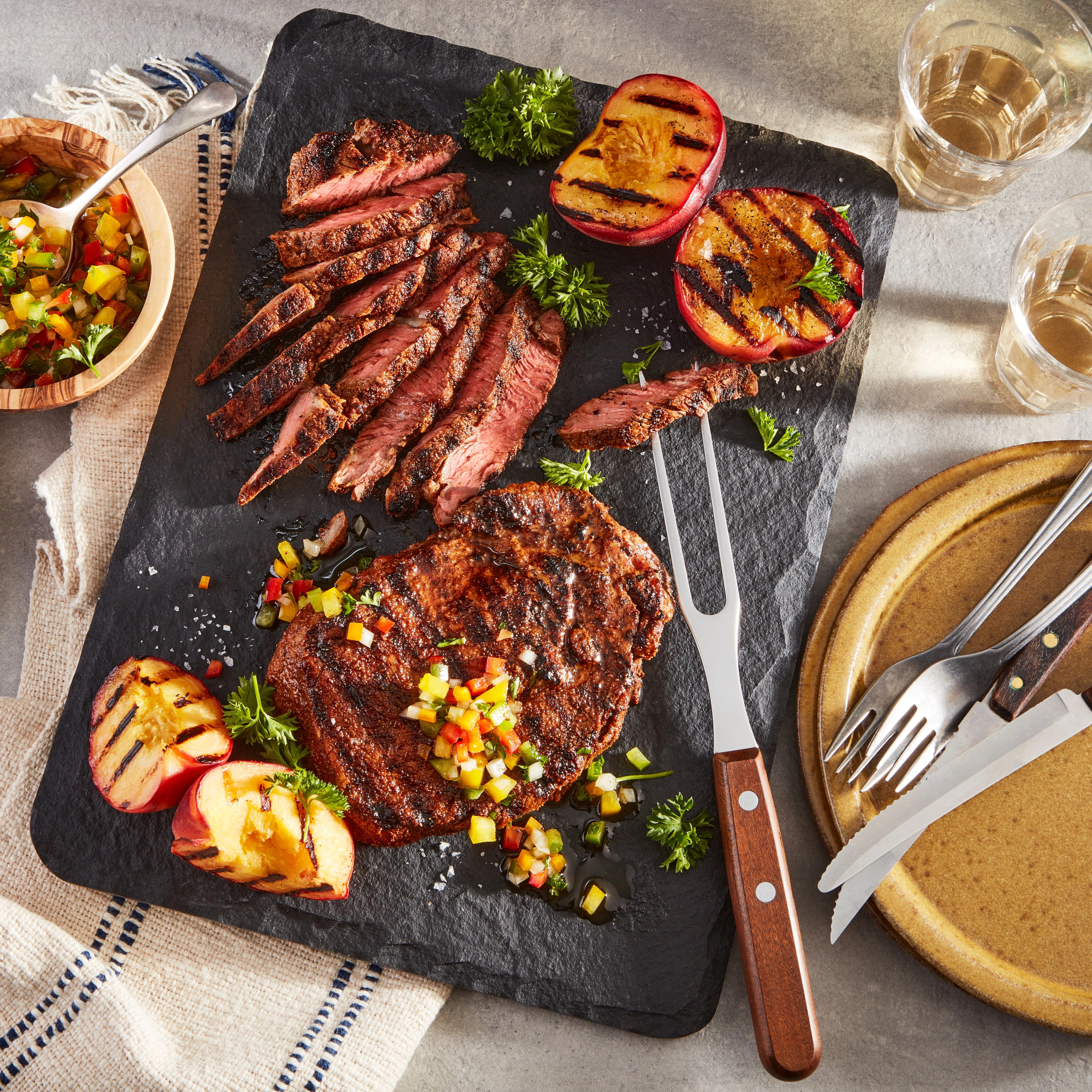 WFC 6614 Beef Brazil Steak Ribeye LS