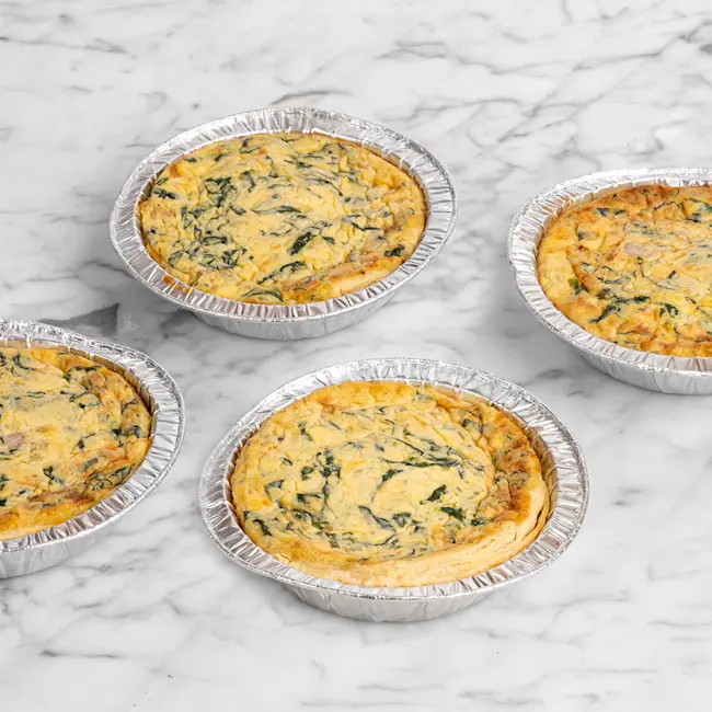 MINI QUICHES DE ESPINACAS CON QUESO