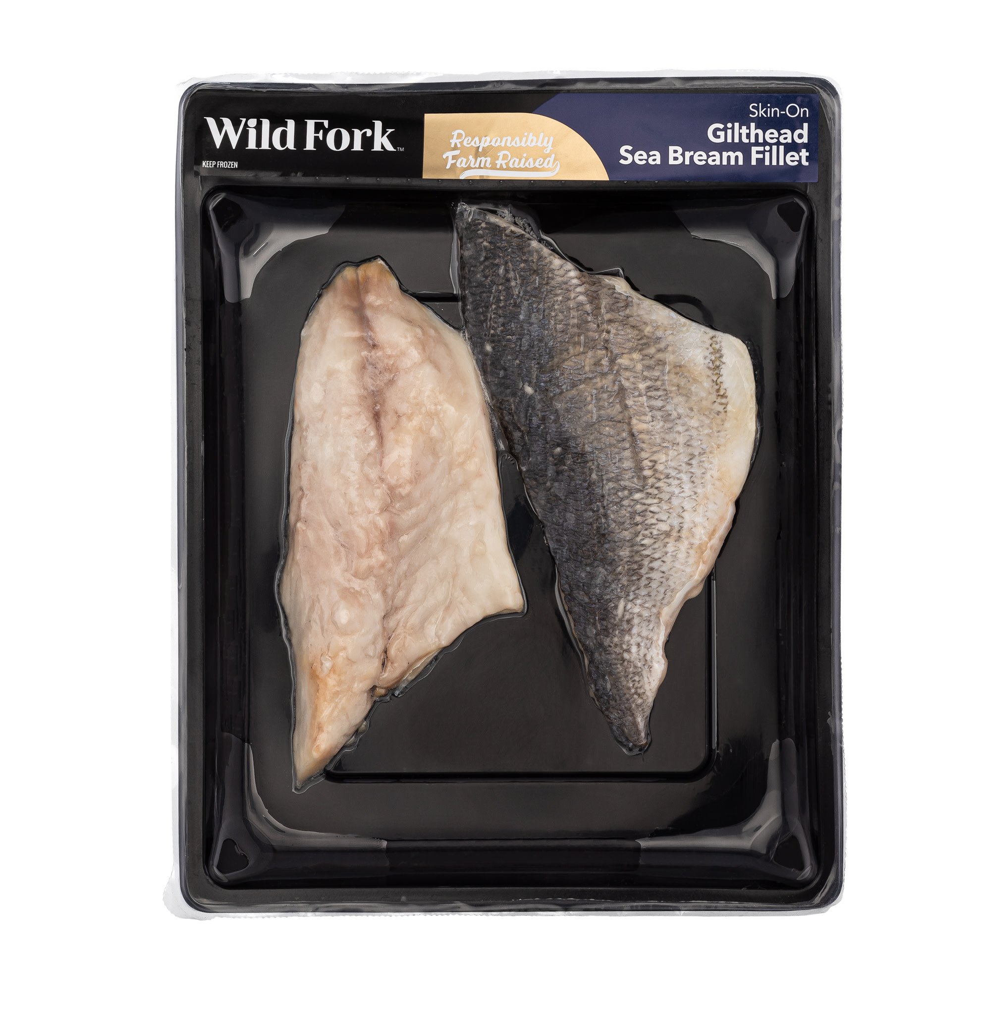 6158 WF PACKAGED Skin -on Sea Bream fillets SEAFOOD