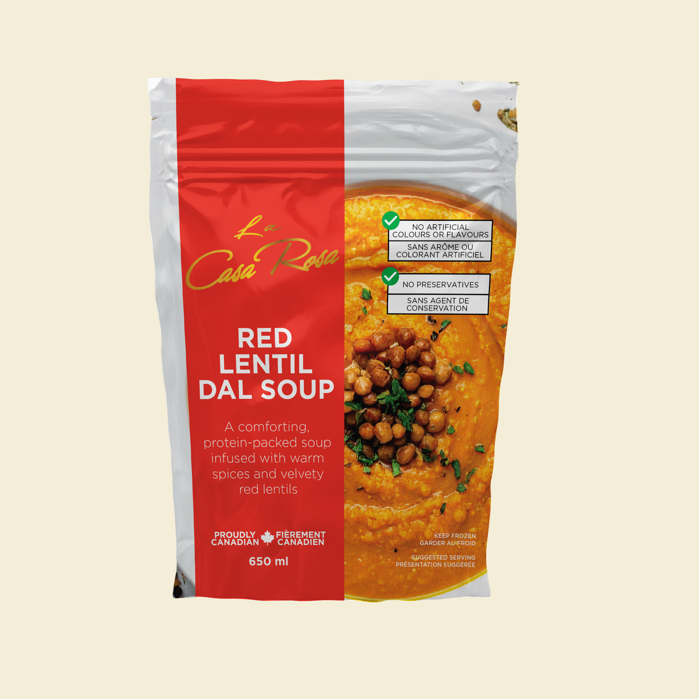 Soup, Red Lentil Dal 650mL - LCR