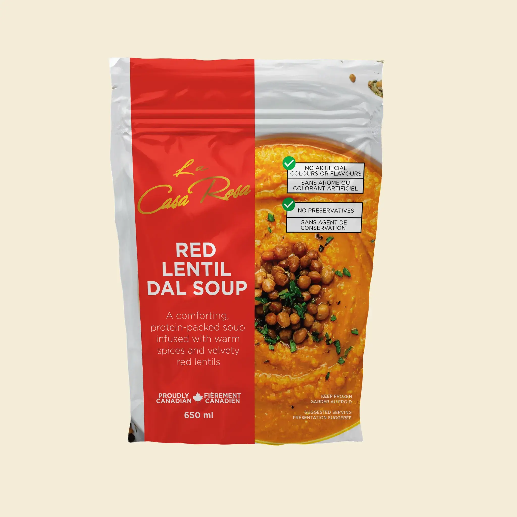 Soup, Red Lentil Dal 650mL - LCR