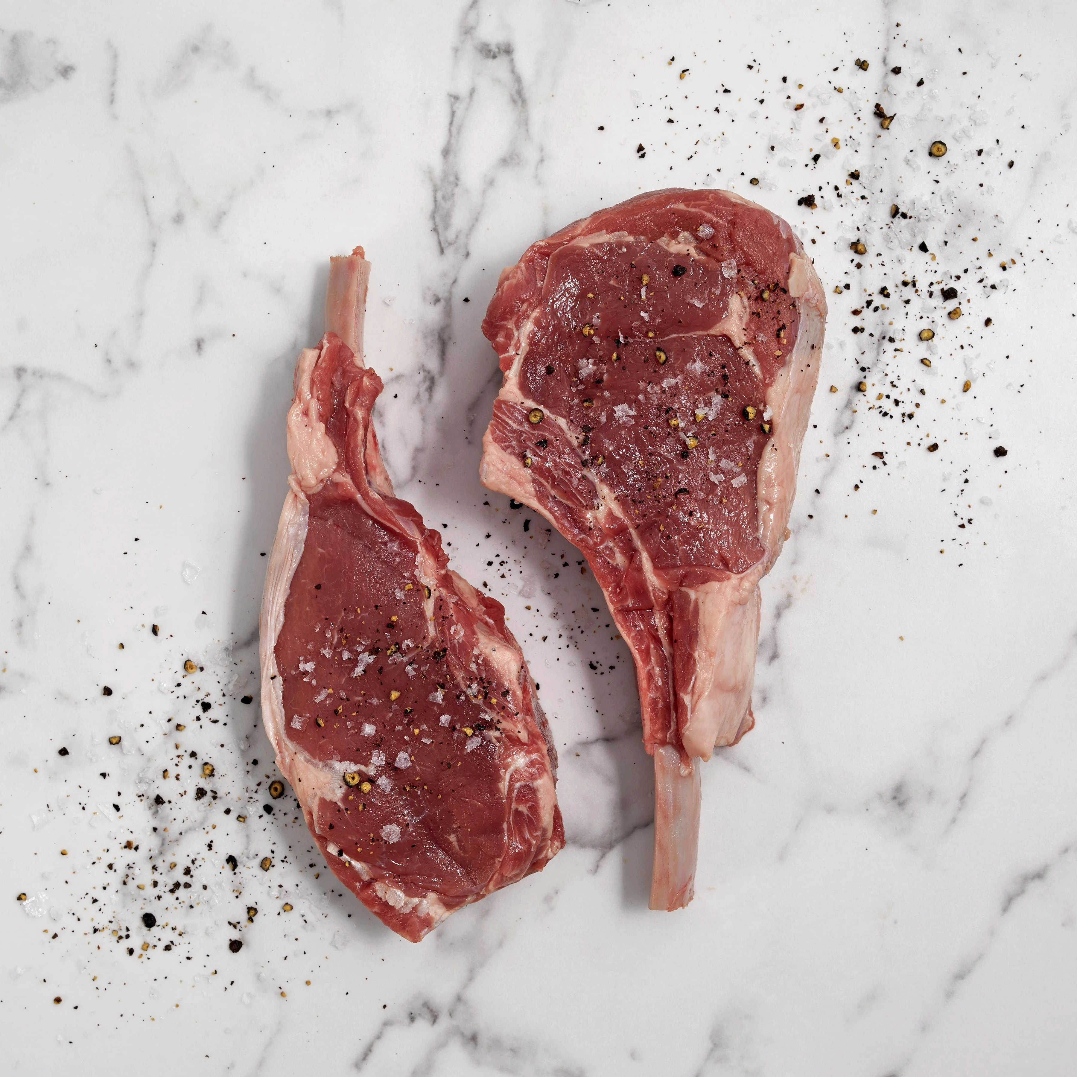 5606 WF Raw Bone-In Veal Rib Chops Specialty Meat