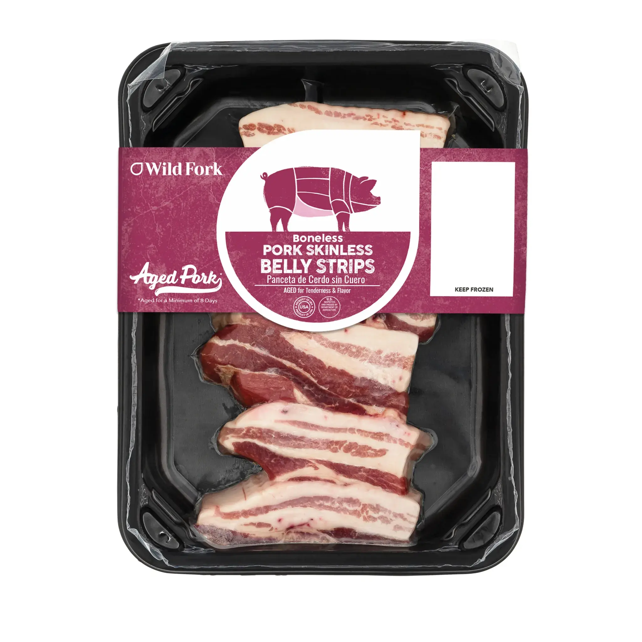 3570 packaging Skinless Pork Belly Strips