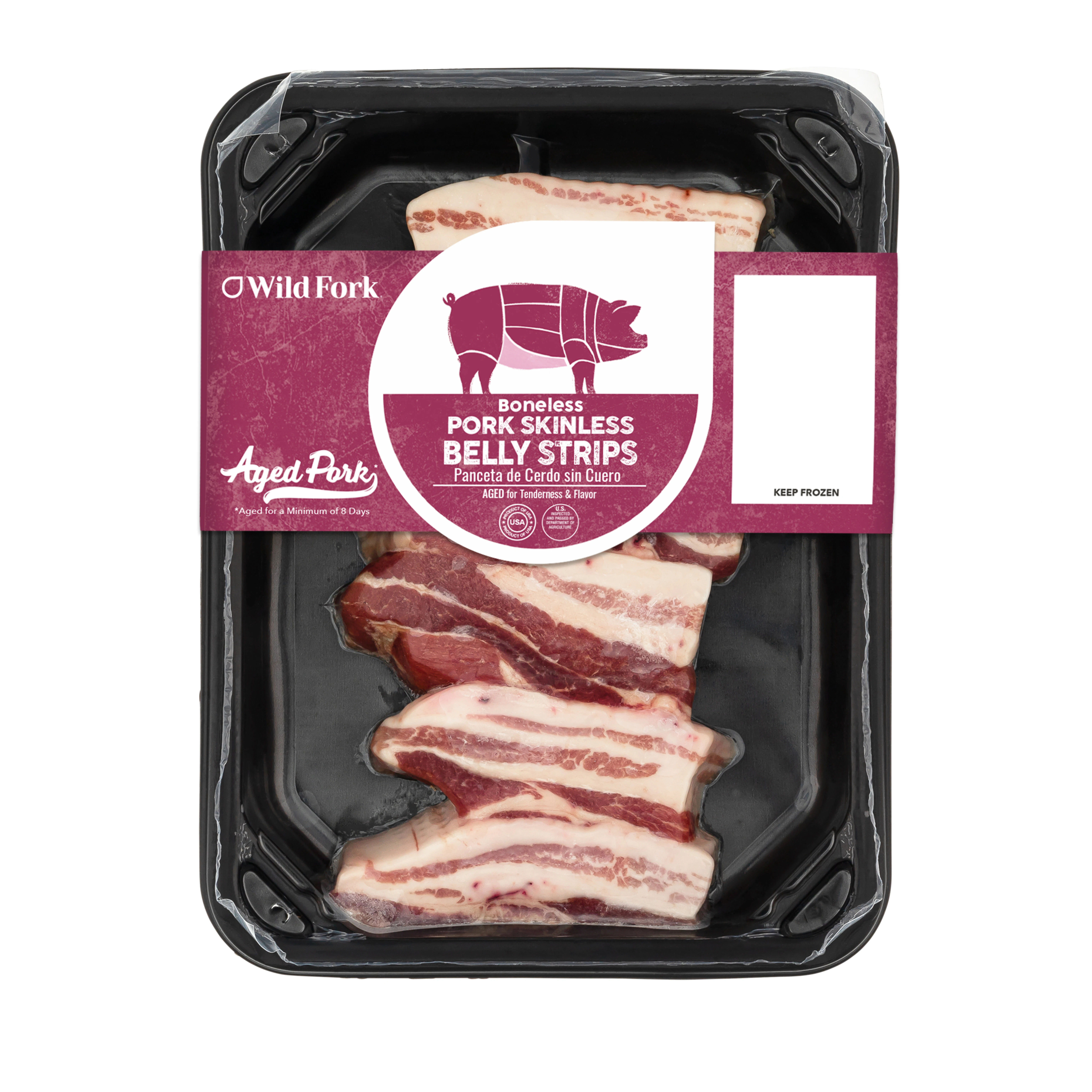 3570 packaging Skinless Pork Belly Strips