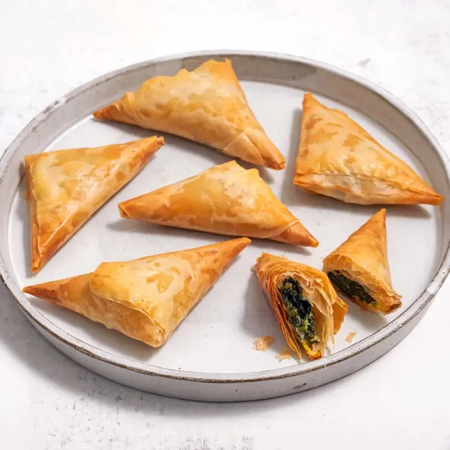 8214-PLATED bf-spanakopitas