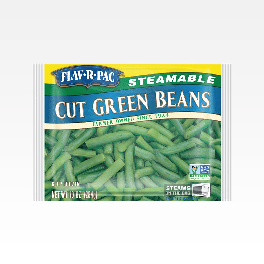 7148 WF PACKAGED Steamable Cut Green Beans Fruits and Vegetables
