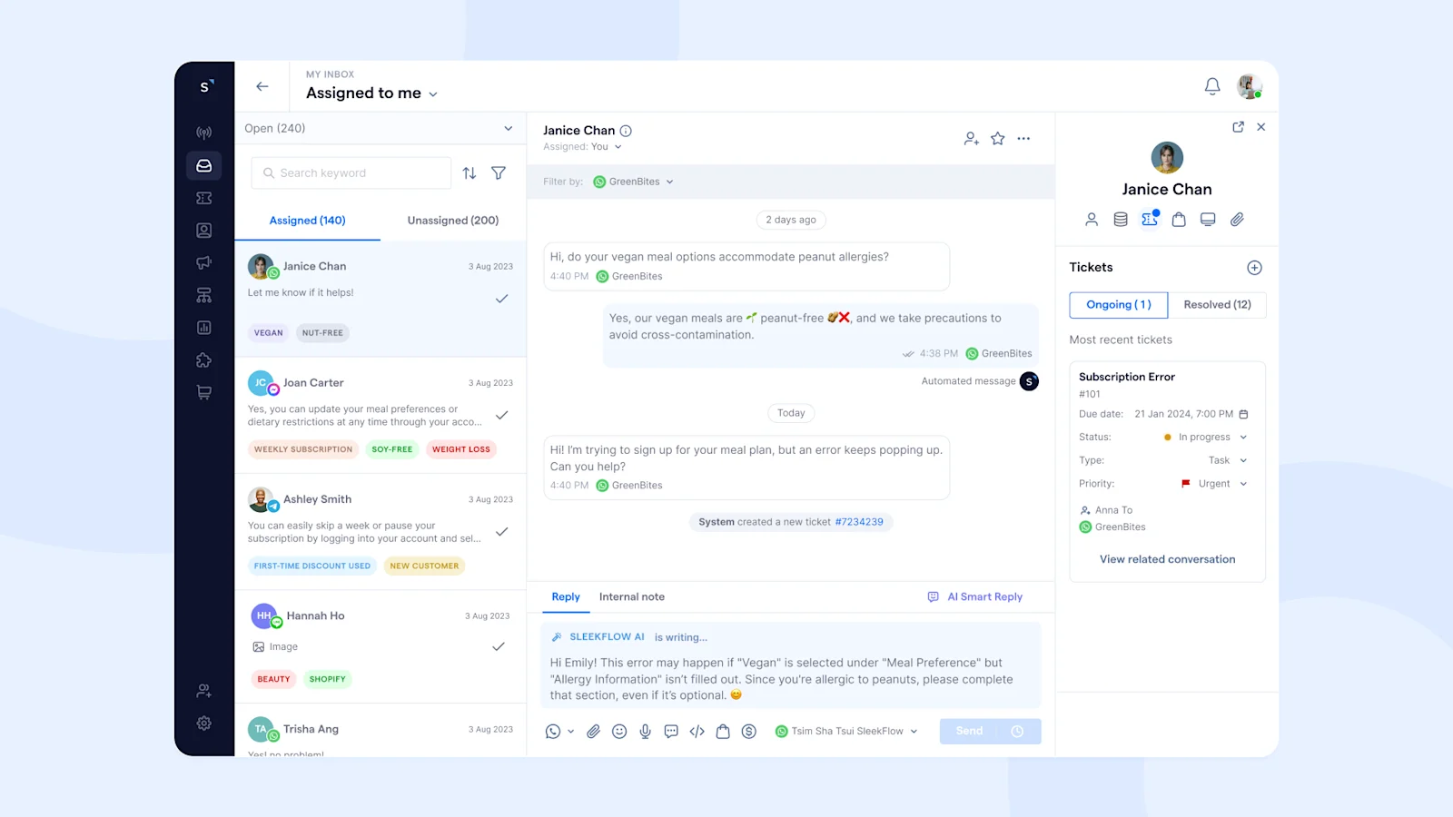 SleekFlow Ticketing System5