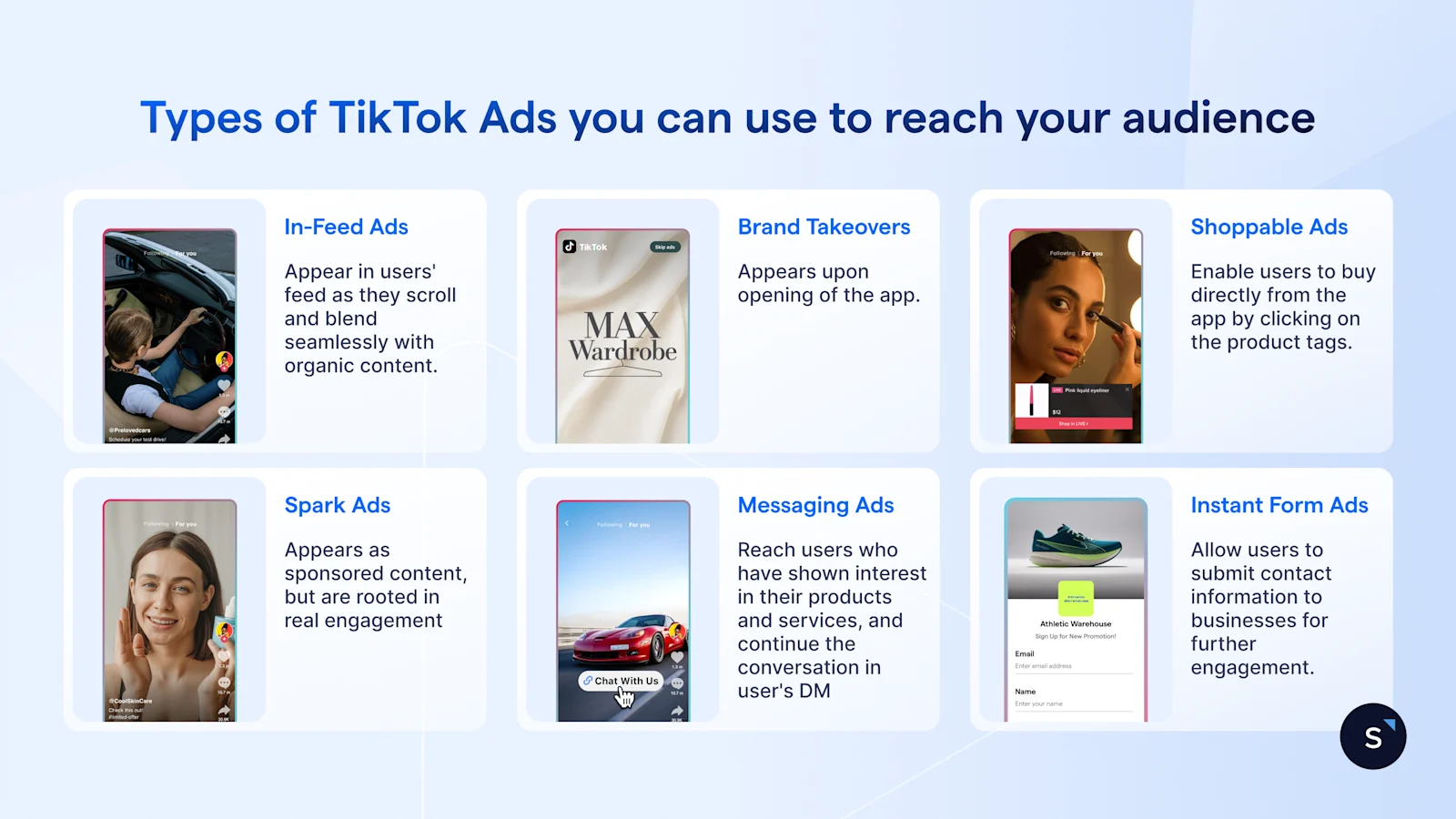 Types of TikTok Ads you can use to reach your audience
