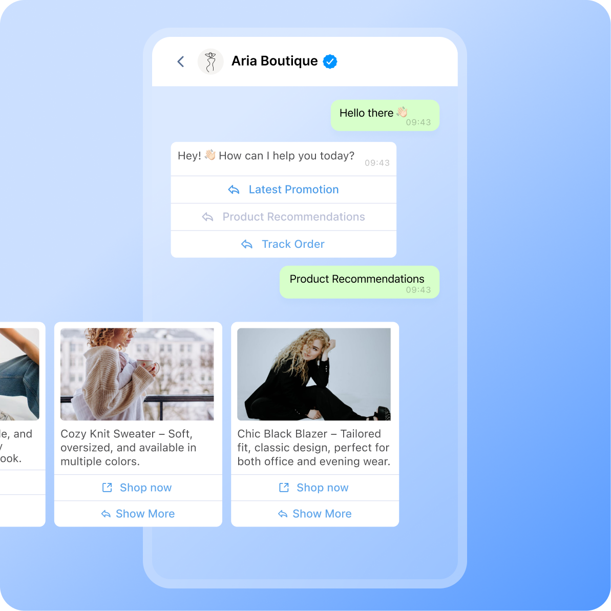 whatsapp channel page - whatsapp carousel