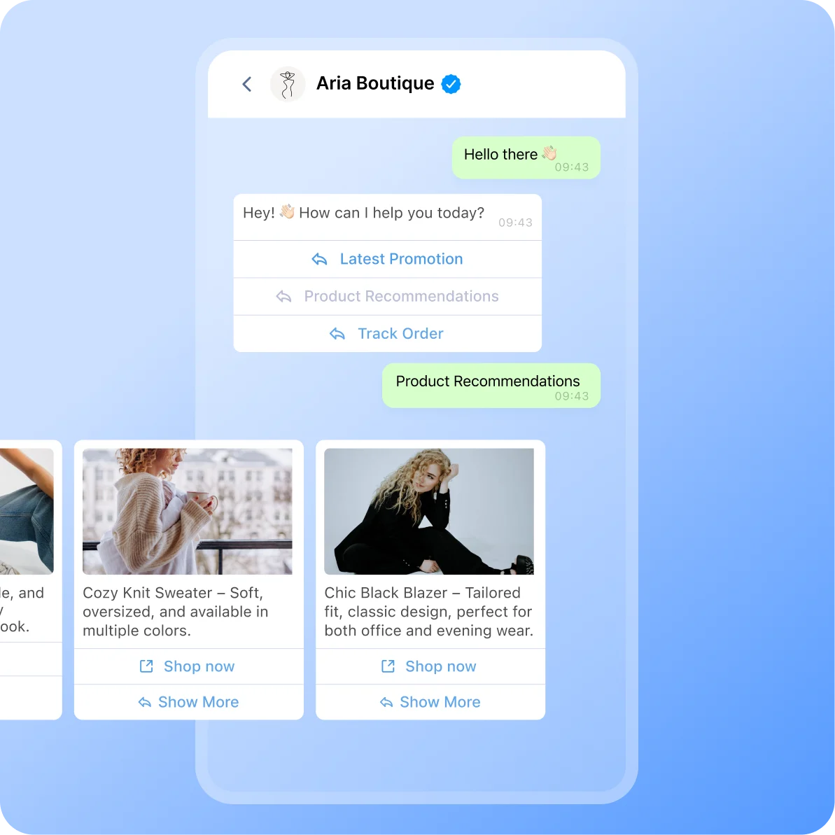 whatsapp channel page - whatsapp carousel