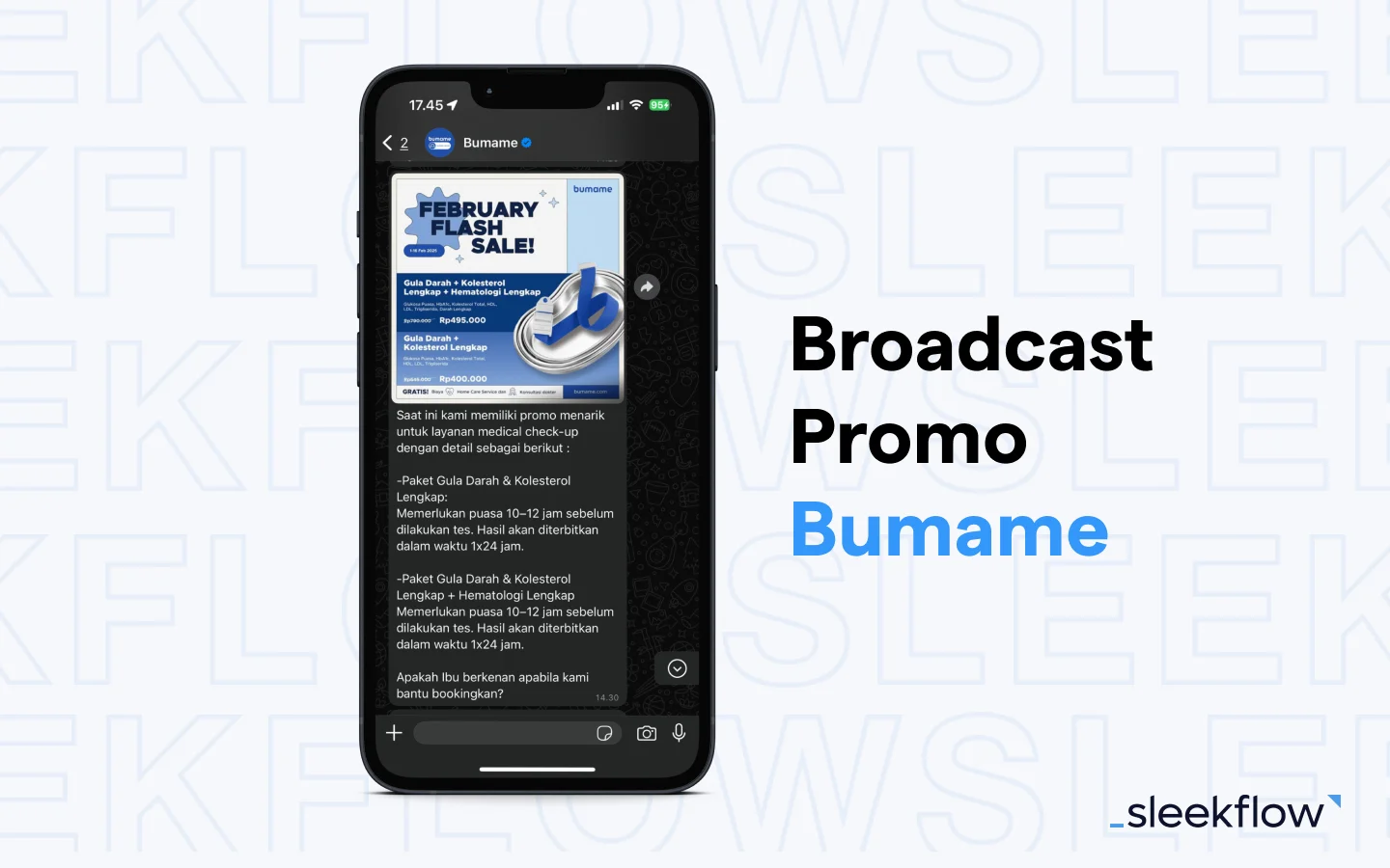 Pesan broadcast Bumame