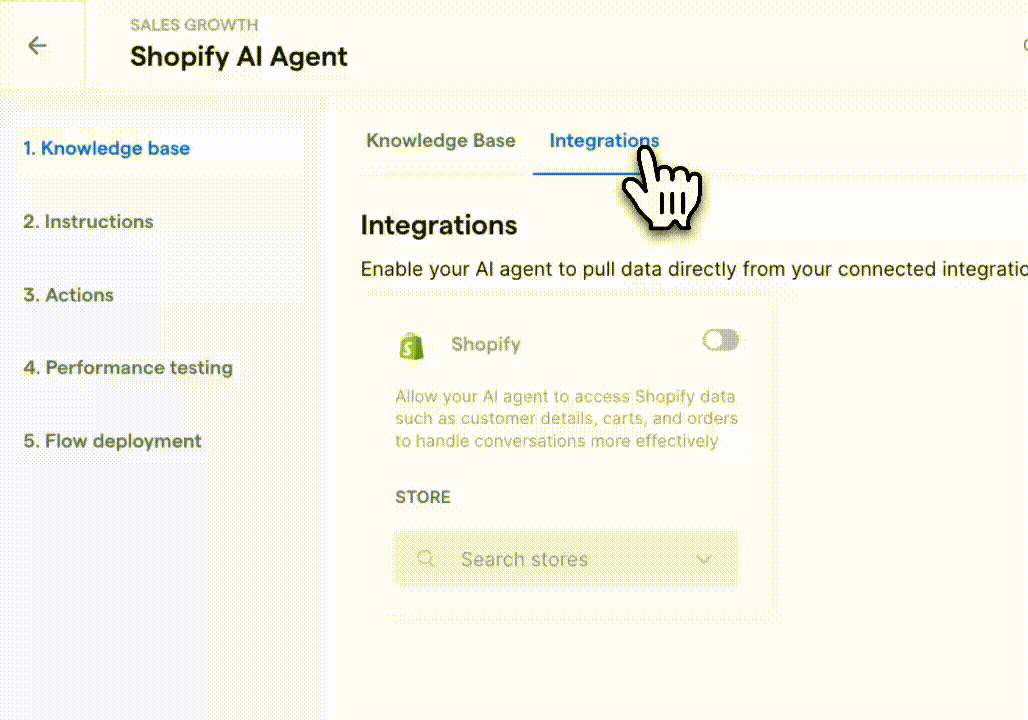 Integrate your Shopify store with SleekFlow AI Agent