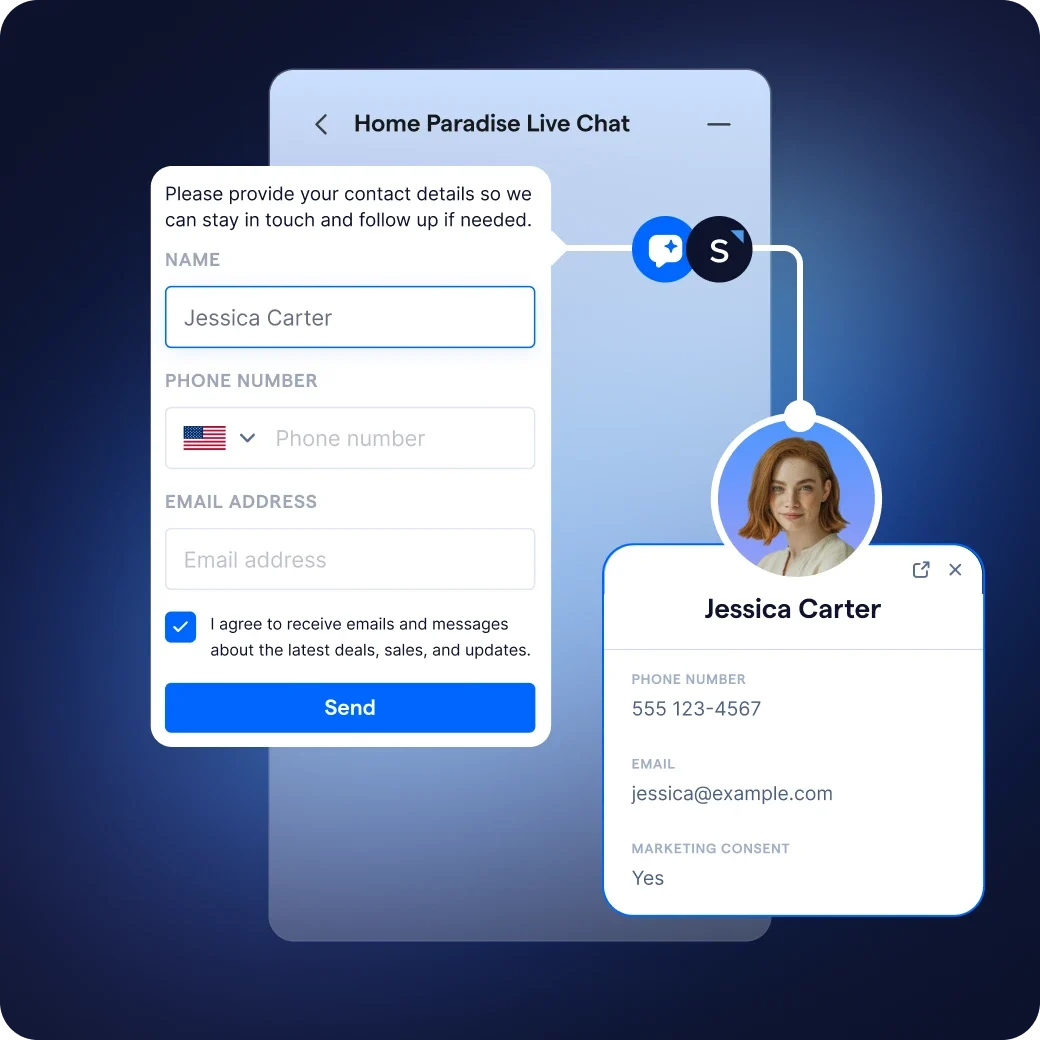 Capture website leads with SleekFlow live chat solution