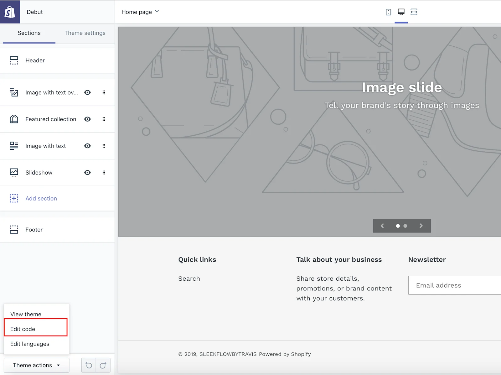 pasang live chat shopify 2