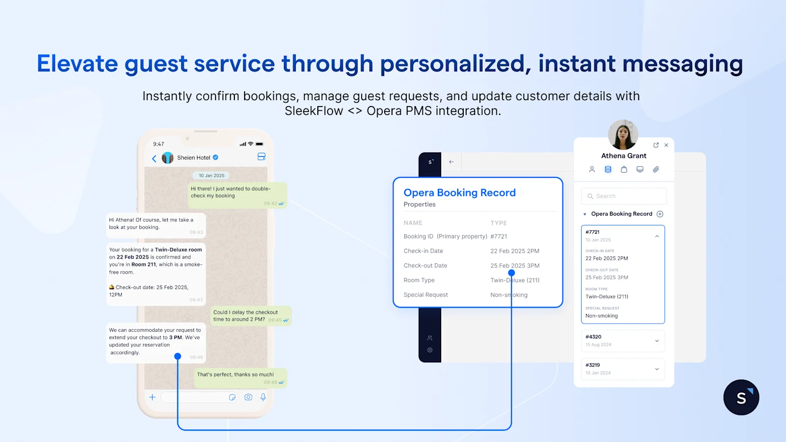 Elevate guest service through personalized, instant messaging.