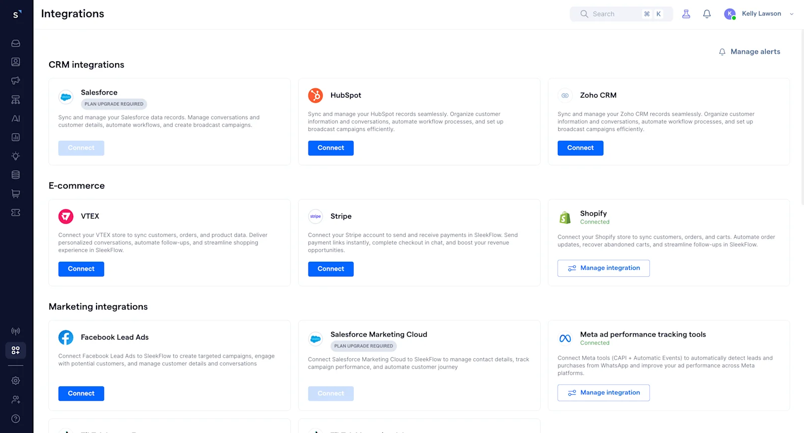 sleekflow Shopify & CRM integration
