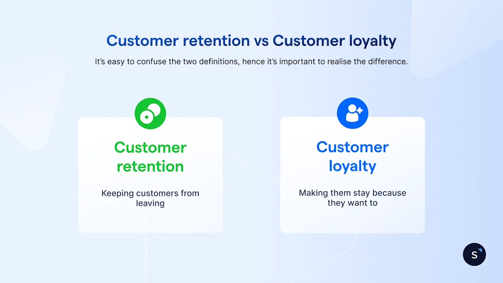 Customer retention vs customer loyalty difference