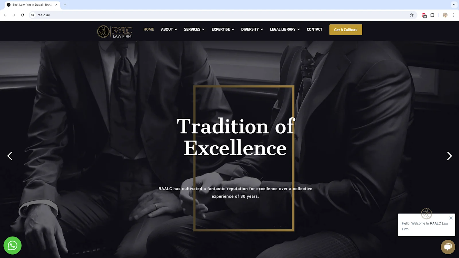 RAALC website