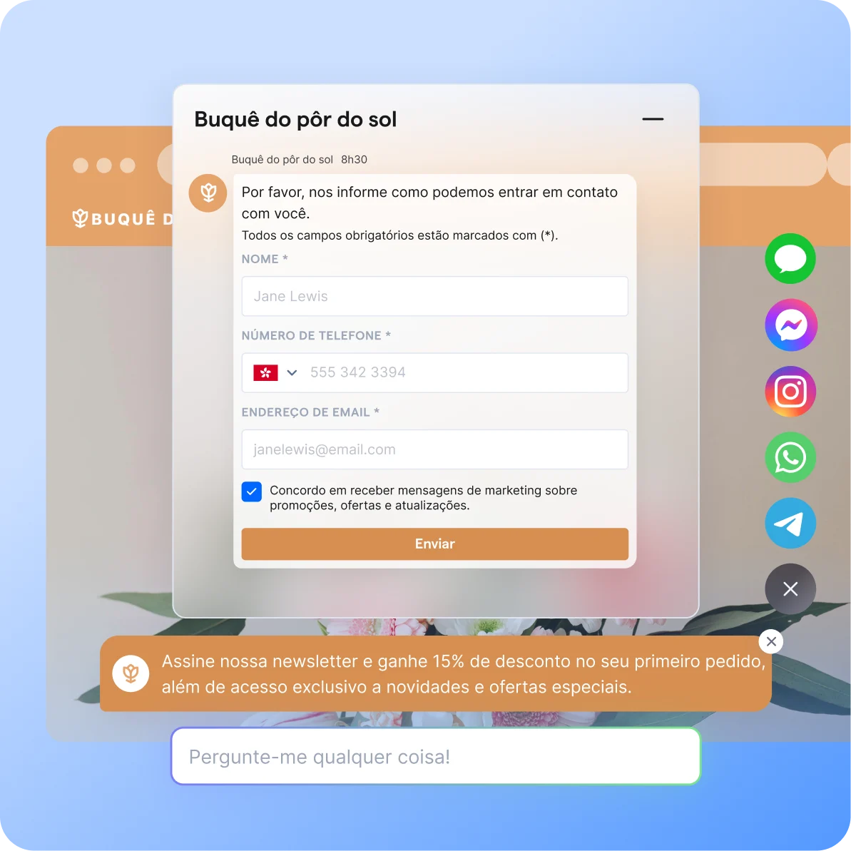 PT BR Shopify Captação de leads