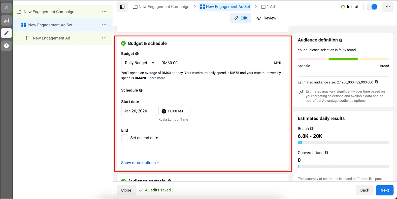 5. Facebook campaign