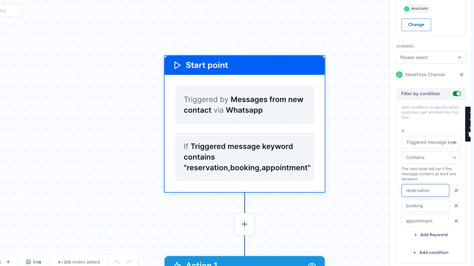Flow builder filter by condition