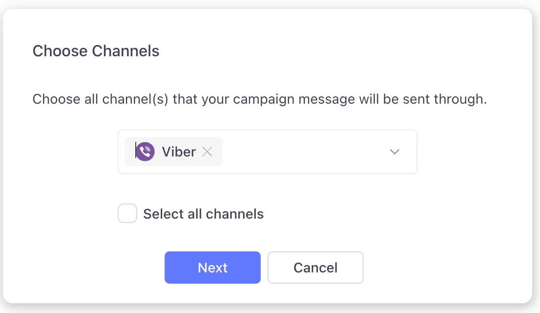campaign broadcast Viber di Sleekflow