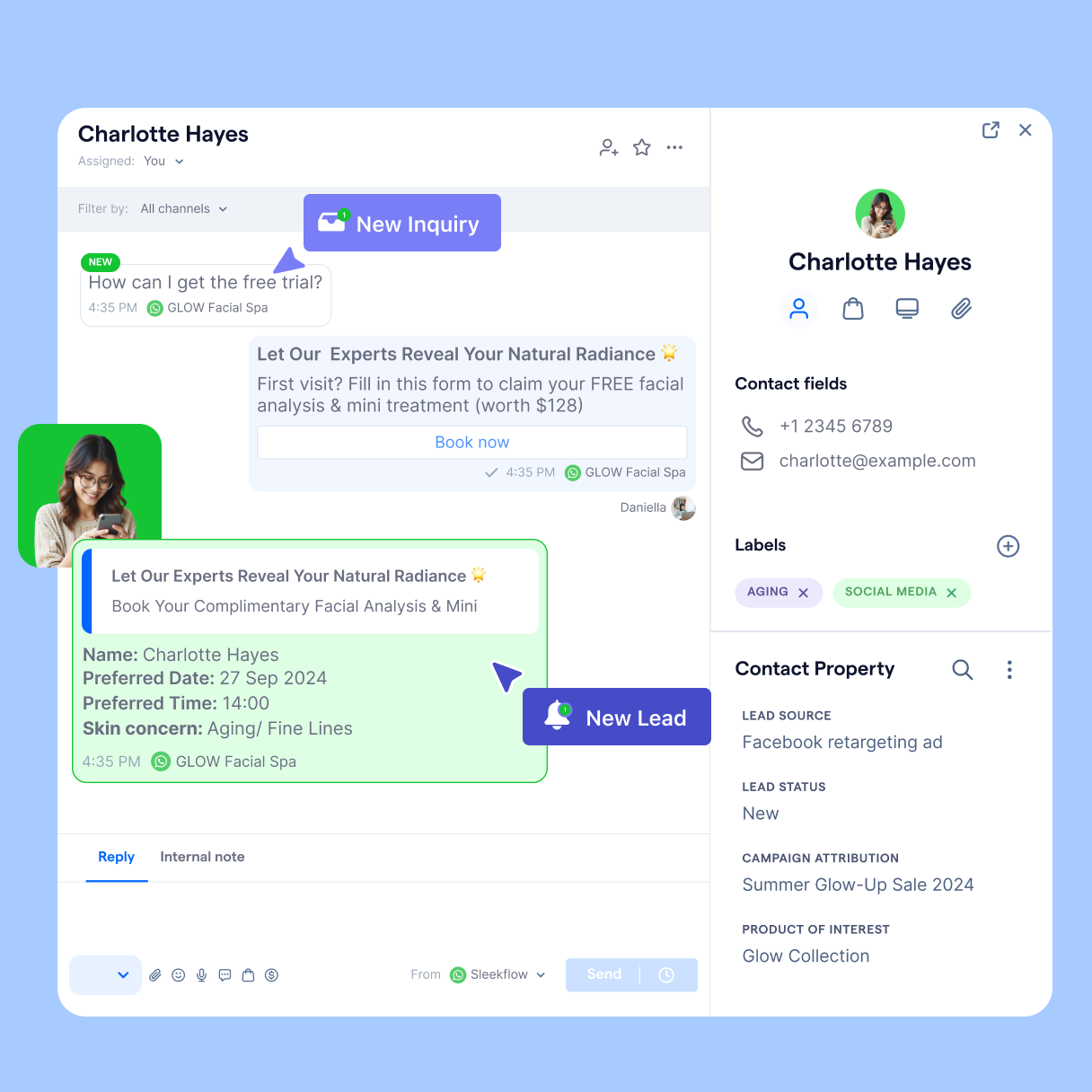 whatsapp flow featuers inbox