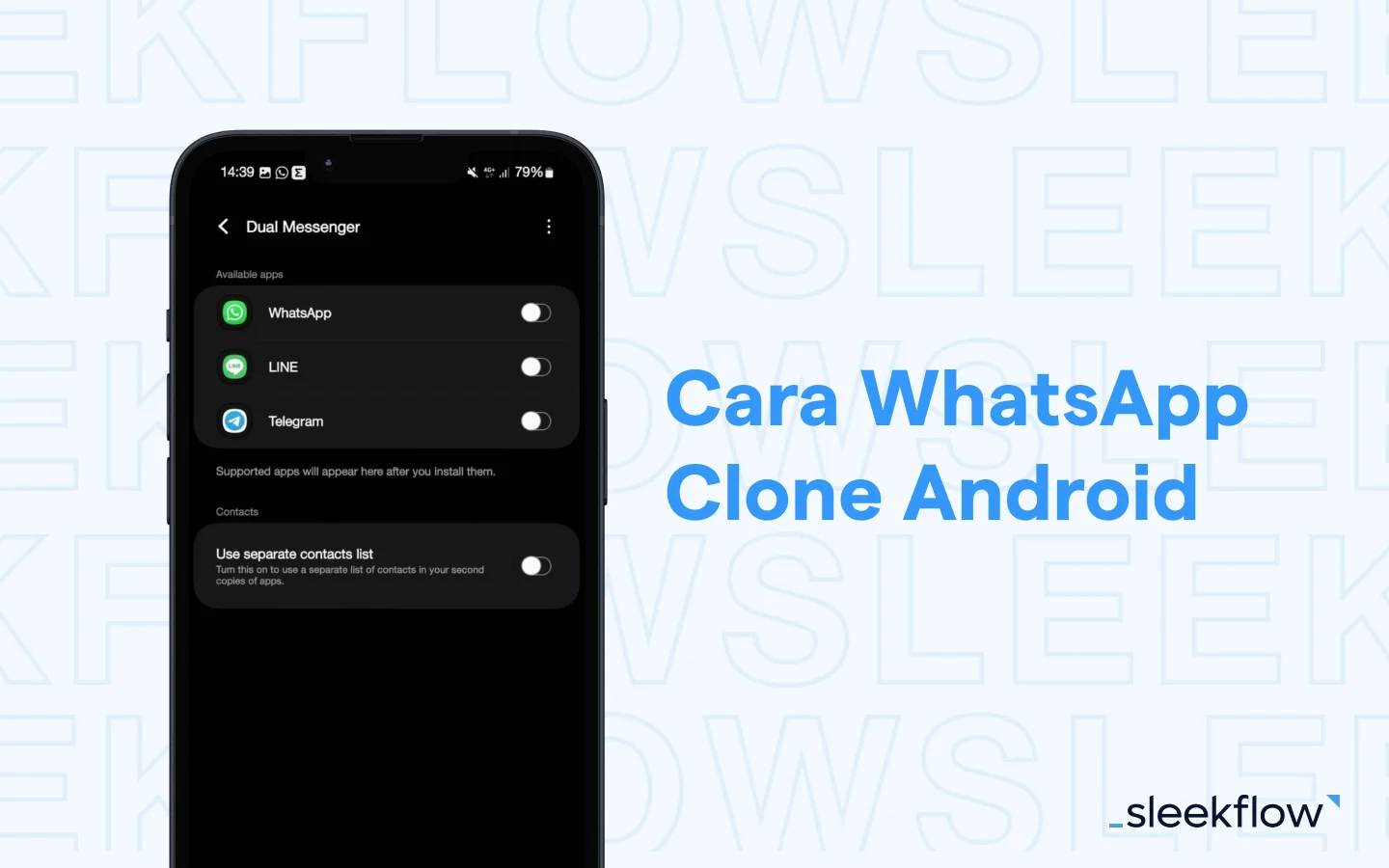 Cara WhatsApp Clone Android