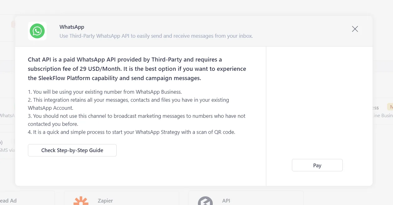 A second WhatsApp number