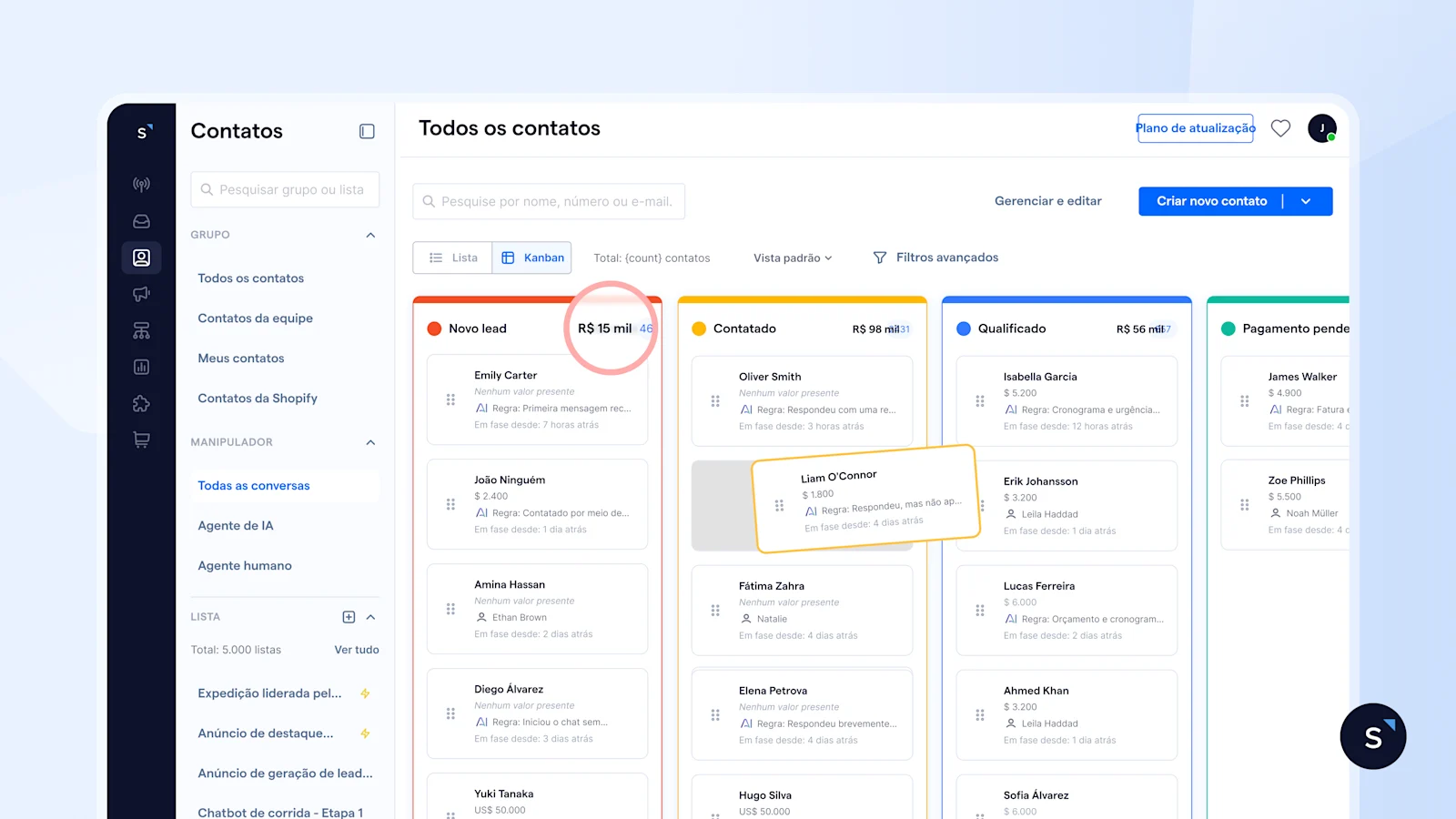 pt br ciclo de vida do cliente kanban