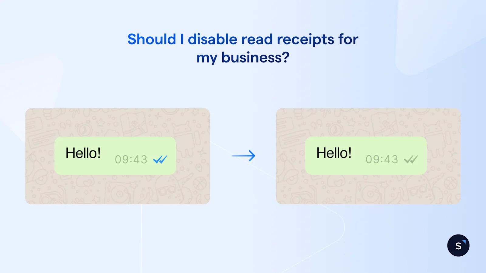 blue tick read receipts being disabled for businesses on whatsapp