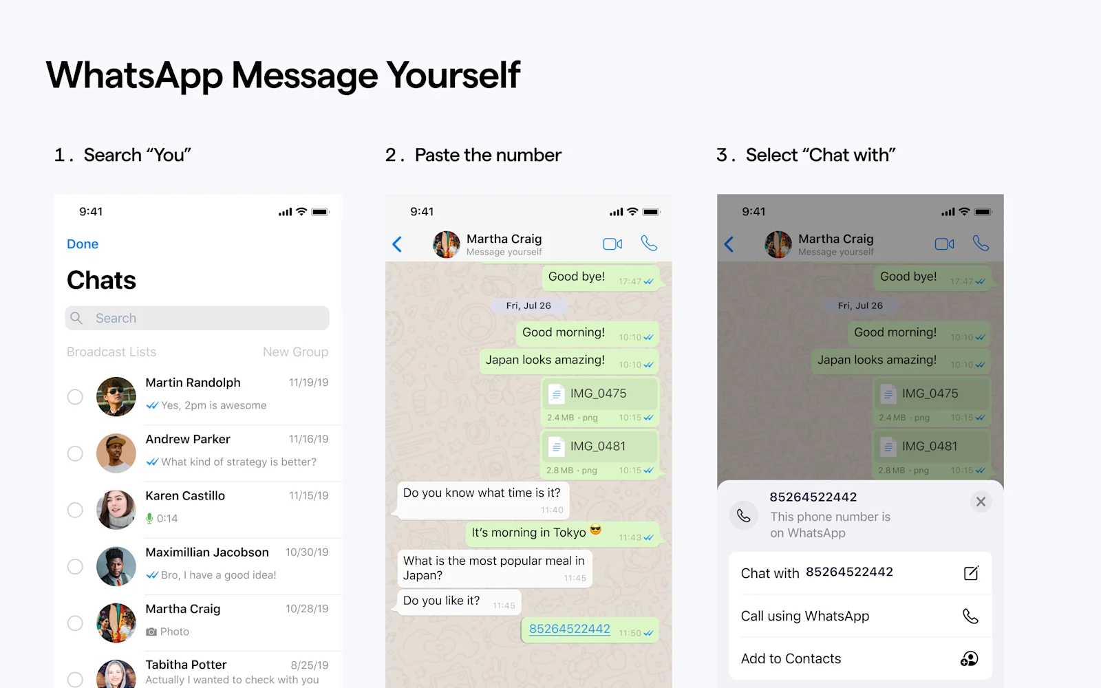 WhatsApp without contact