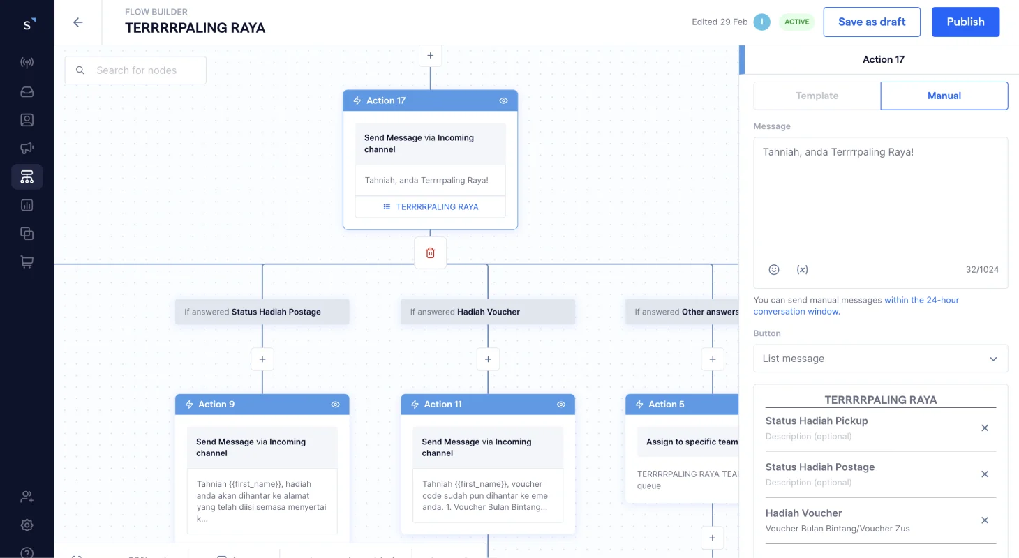TerrrrpalingRaya giveaway campaign auto reply (Bulan Bintang)