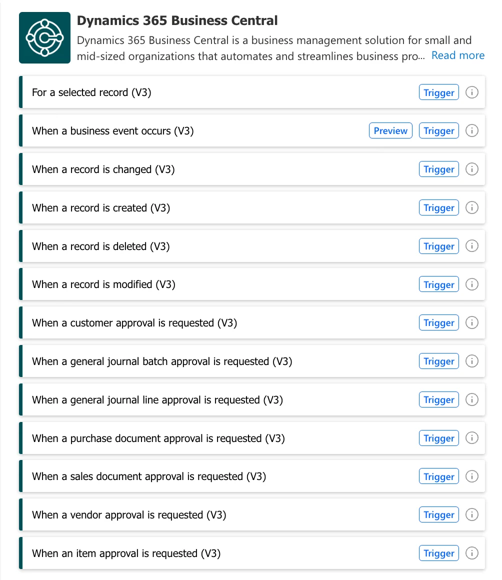 dynamics 365 business central triggers for records and approvals
