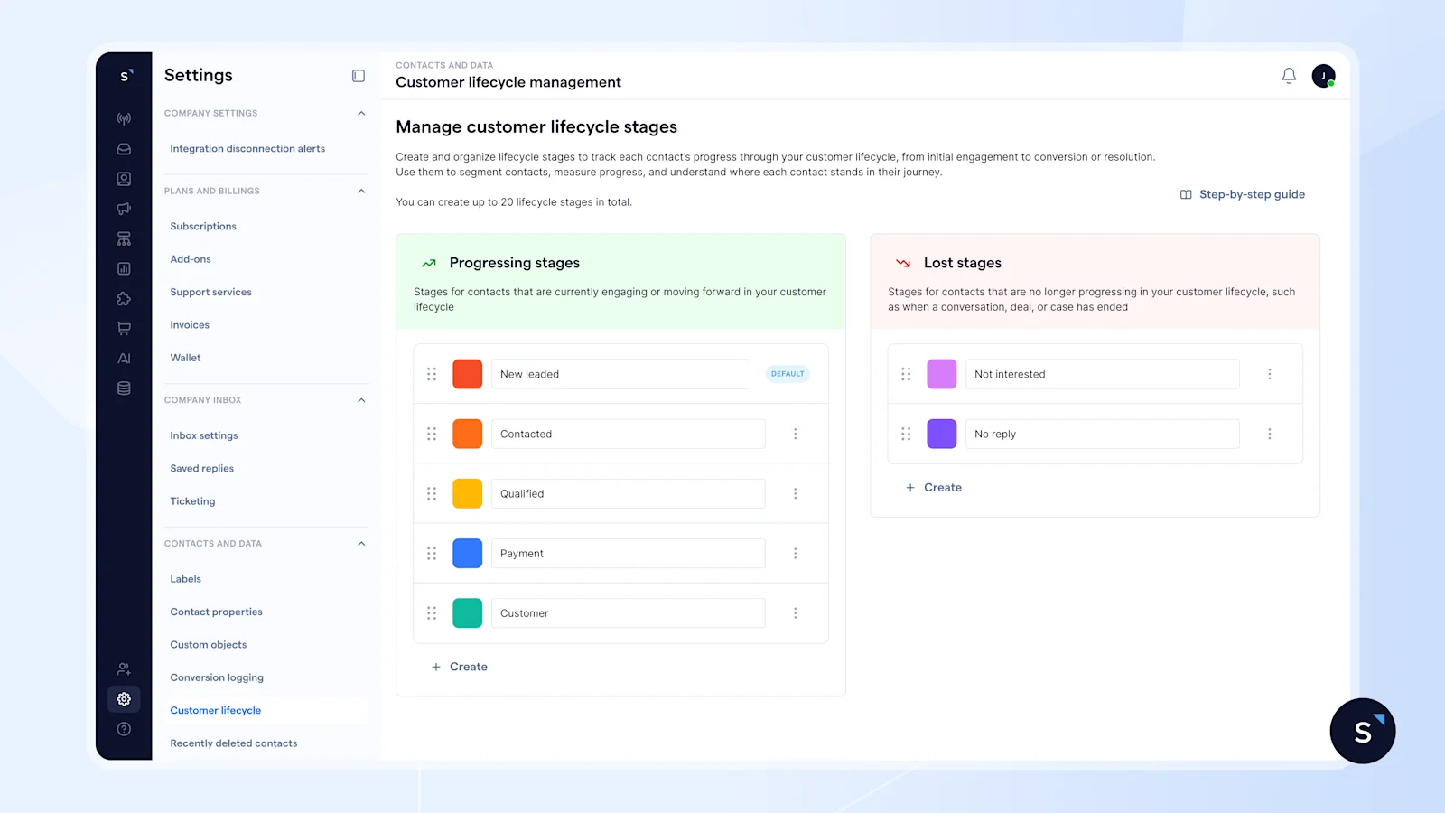 EN/Configure you lifecycle stages in SleekFlow