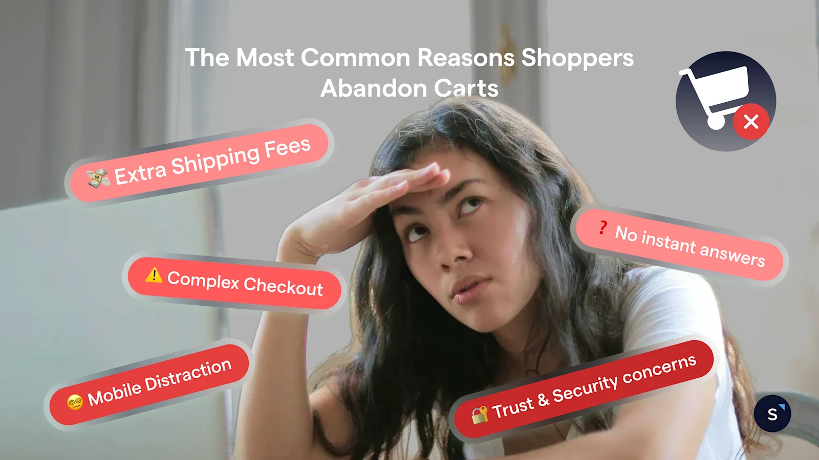 Common causes of cart abandonment include unexpected costs and checkout friction