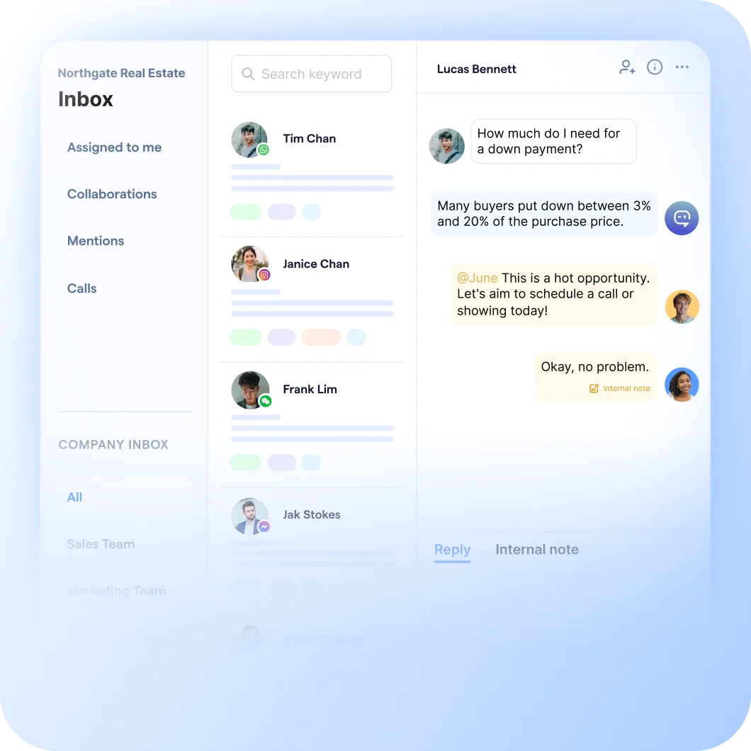 Shared team inbox