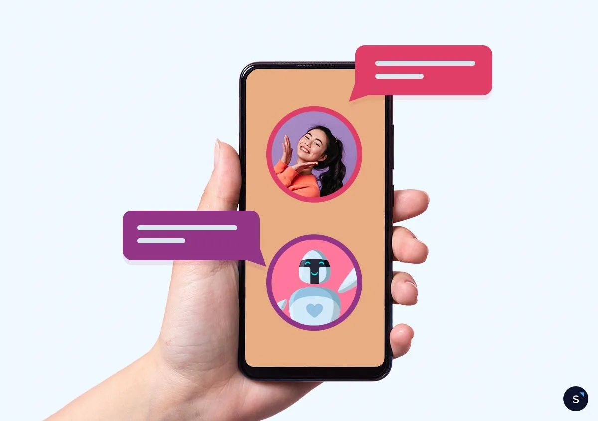 Phone in a live chat with social CRM