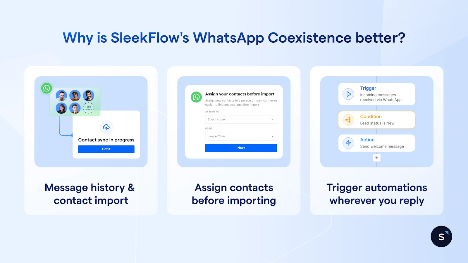 why sleekflow whatsapp coex better